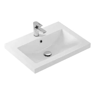 Тумба-умывальник Comforty Лима-60Н белый матовый с раковиной Como 60